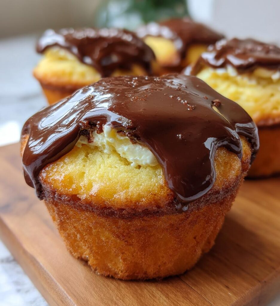 boston cream cupcakes
