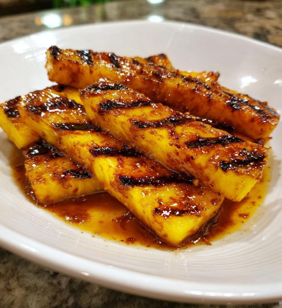 brown sugar grilled pineapple