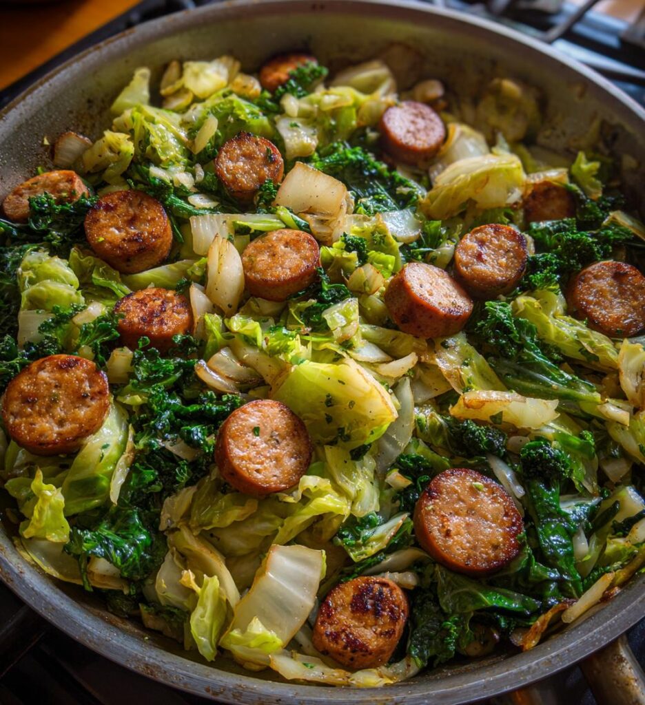 cabbage and kielbasa
