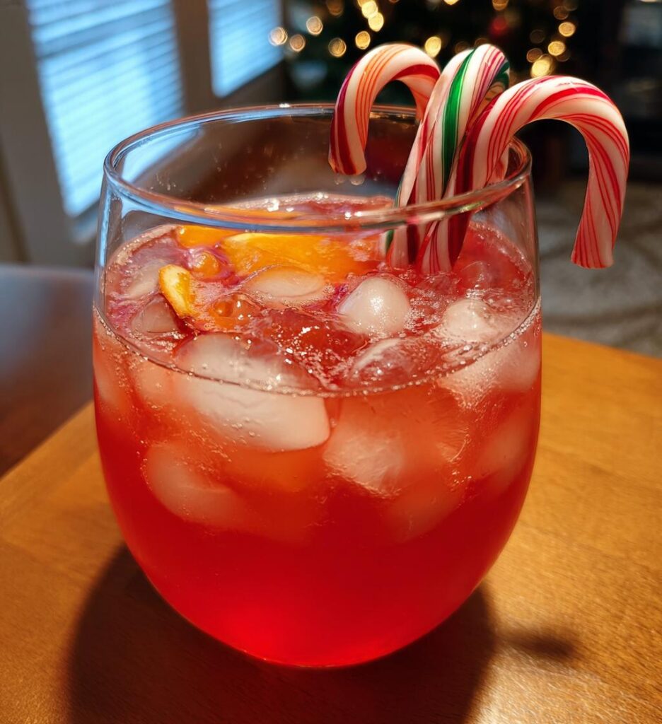 candy cane christmas punch