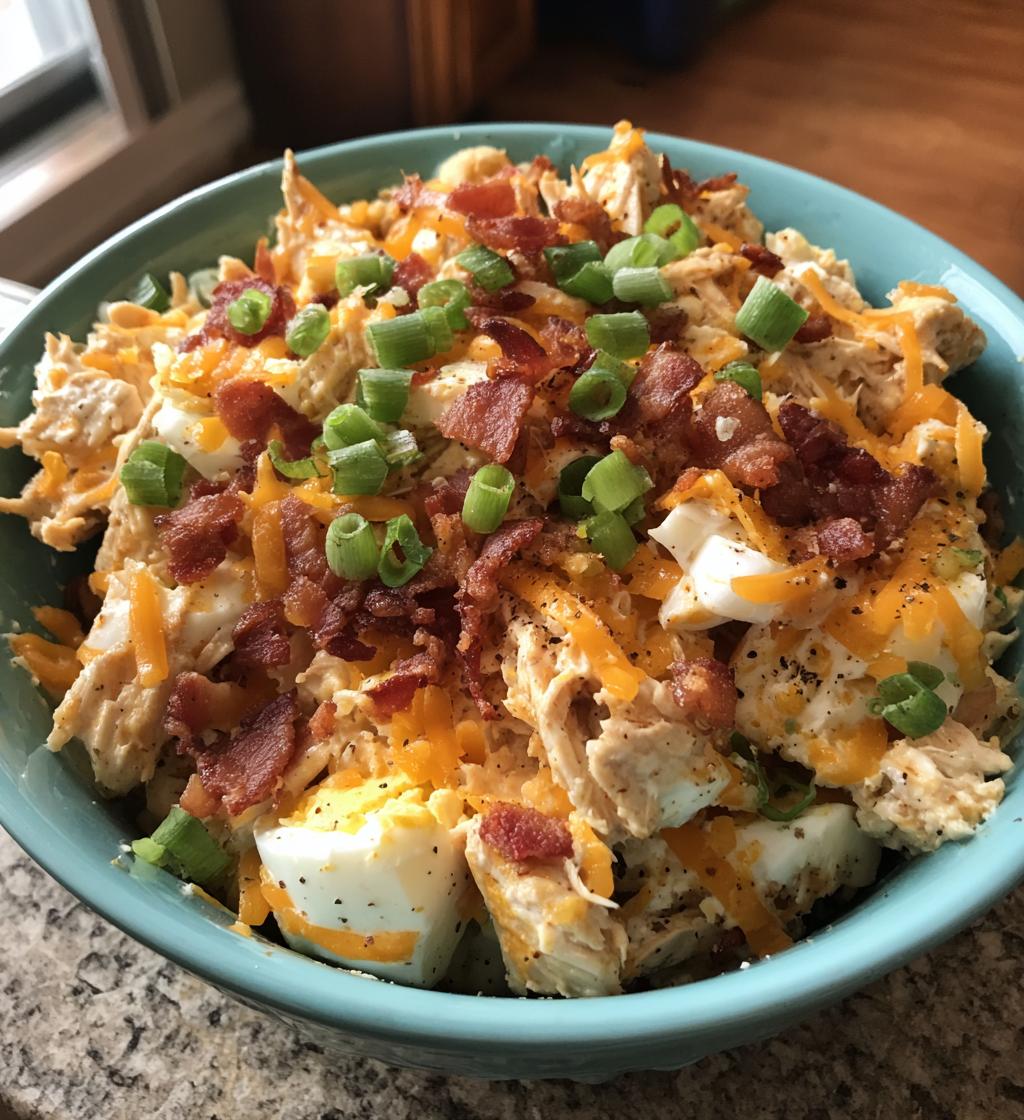 carnivore loaded chicken salad