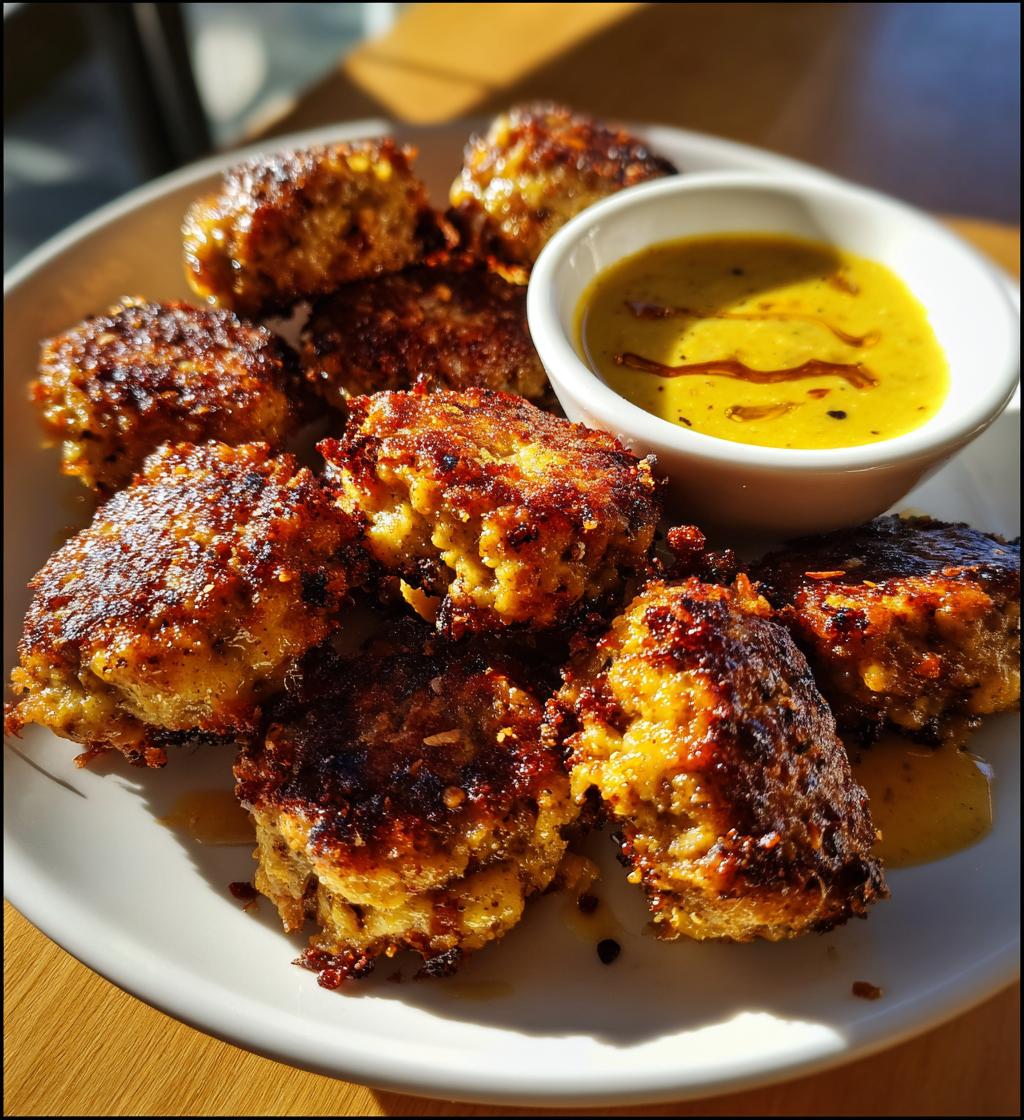 chardonnay italian sausage bites with spicy mustard dip - detail 1