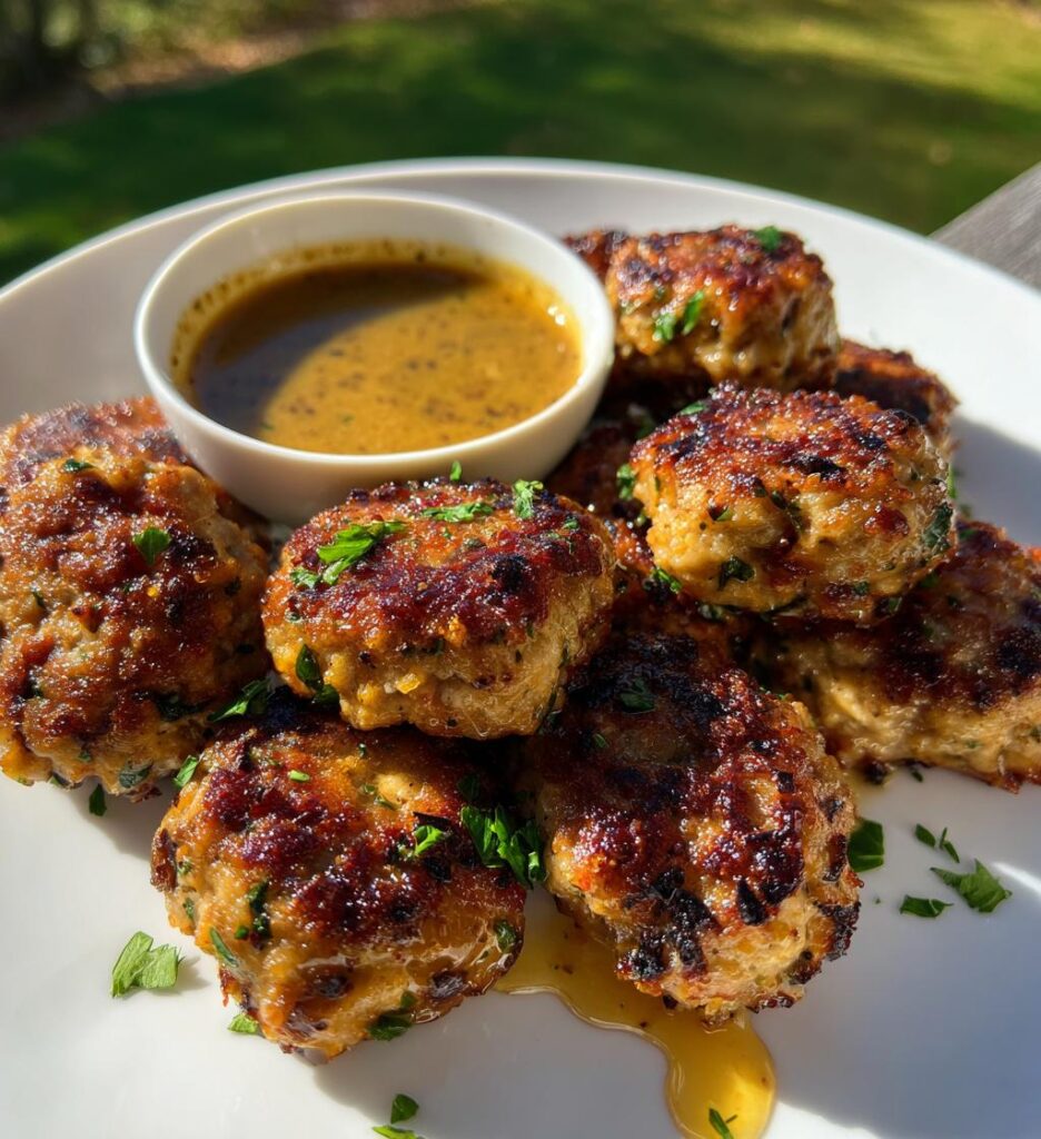 chardonnay italian sausage bites with spicy mustard dip