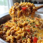 cheesy ground beef pasta