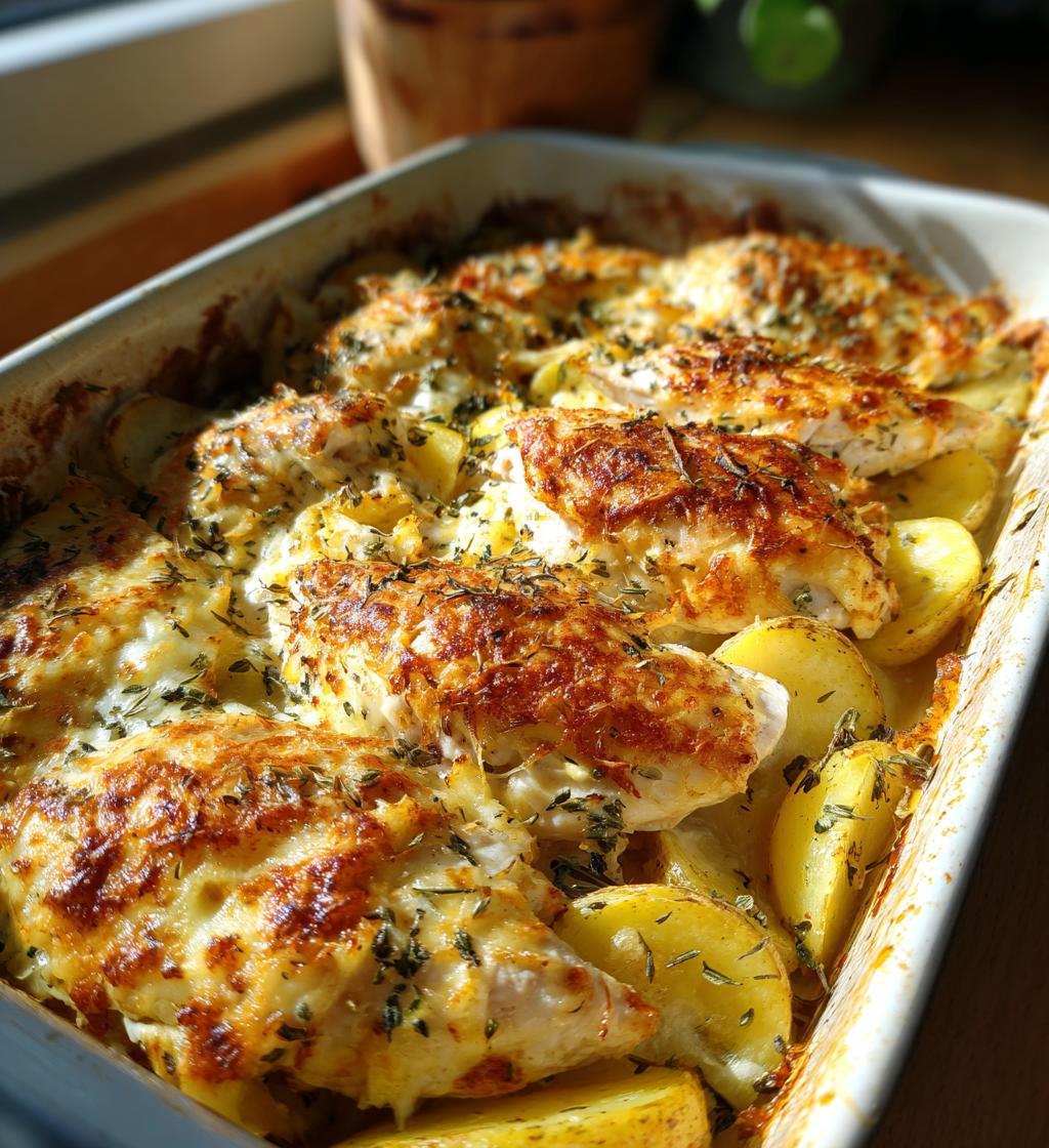 chicken and potato bake
