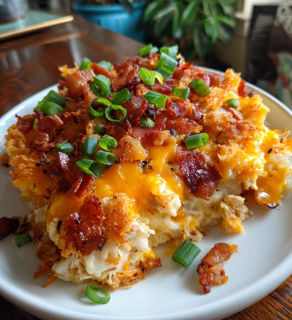 chicken bacon ranch casserole - detail 1