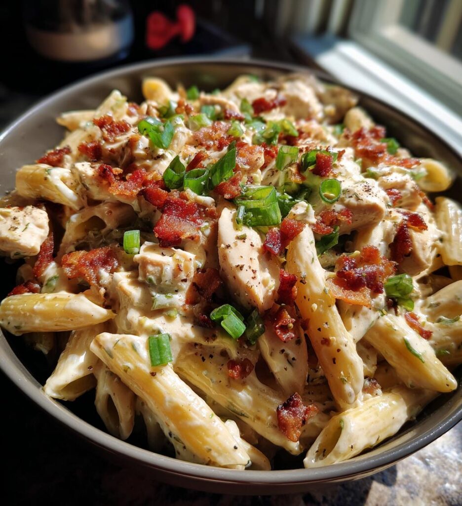 chicken bacon ranch pasta