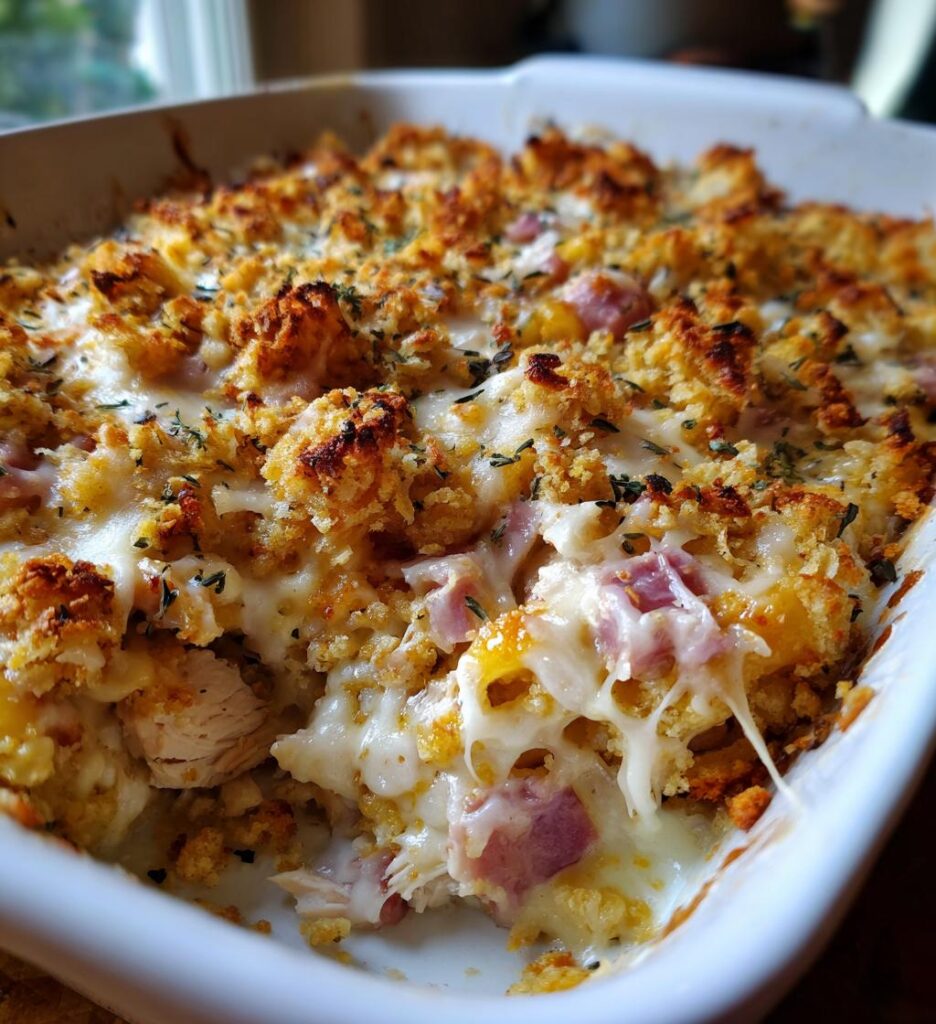 chicken cordon bleu casserole
