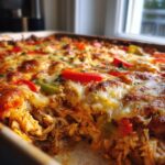 chicken fajita casserole