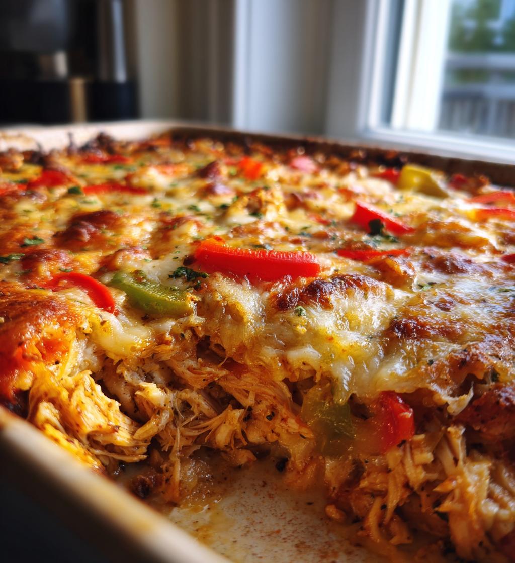 chicken fajita casserole