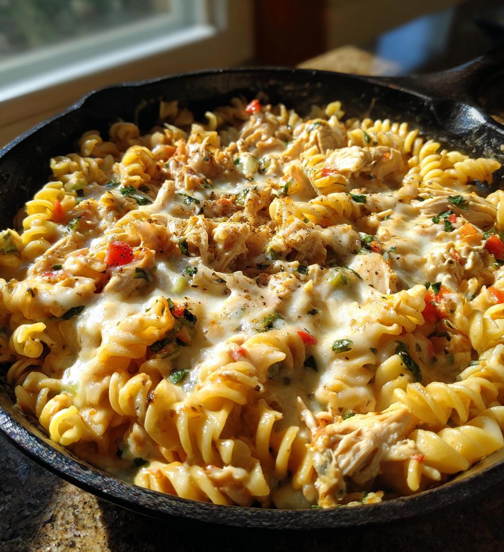 chicken pot pie pasta - detail 1