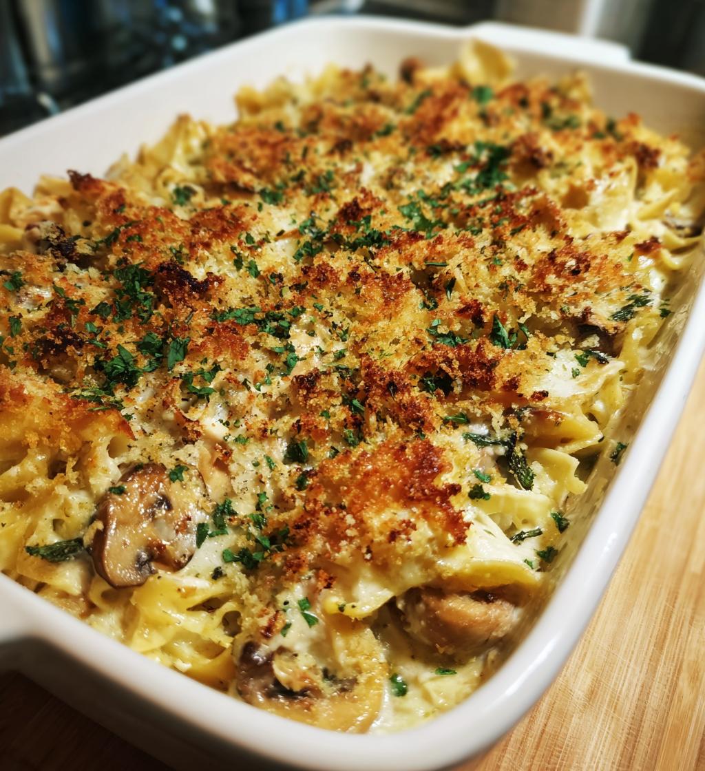chicken tetrazzini casserole