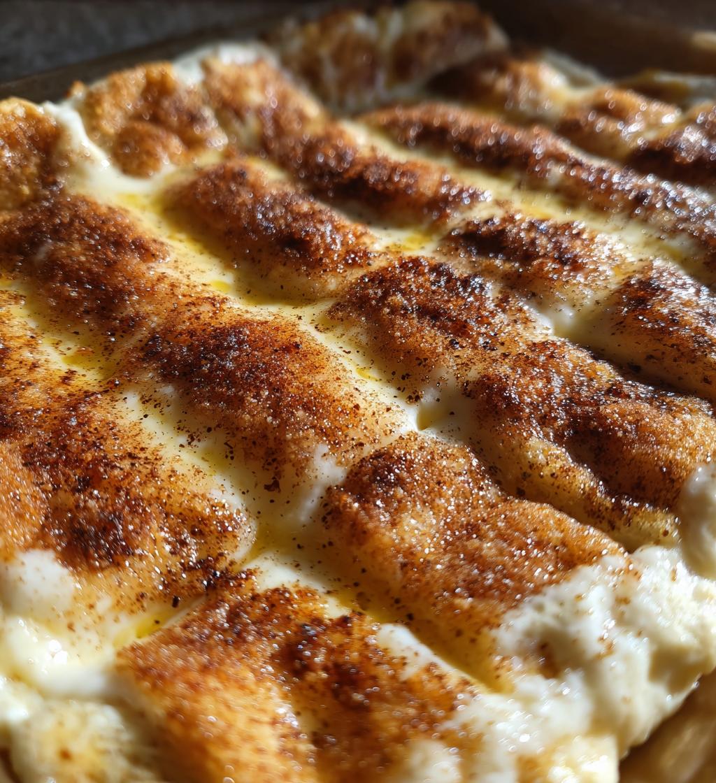 cinnamon sugar pizza made with crescent rolls