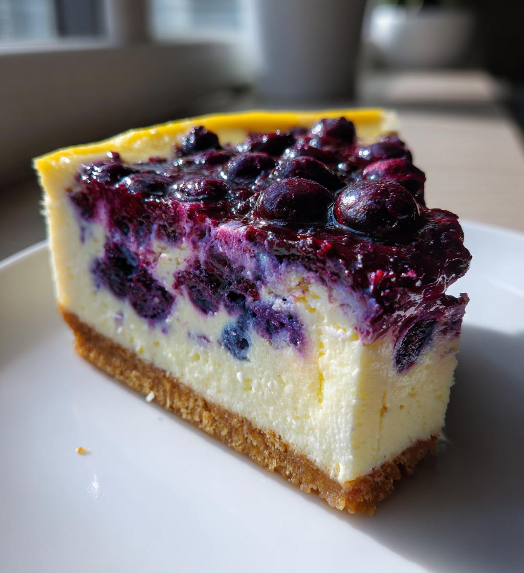 citrus blueberry cheesecake - detail 1