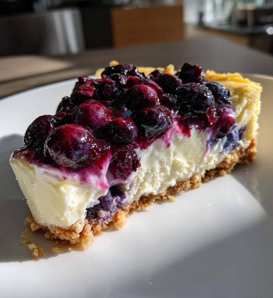 citrus blueberry cheesecake