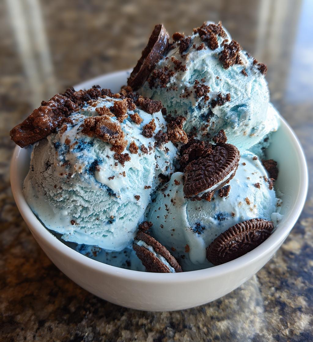 cookie monster ice cream - detail 1