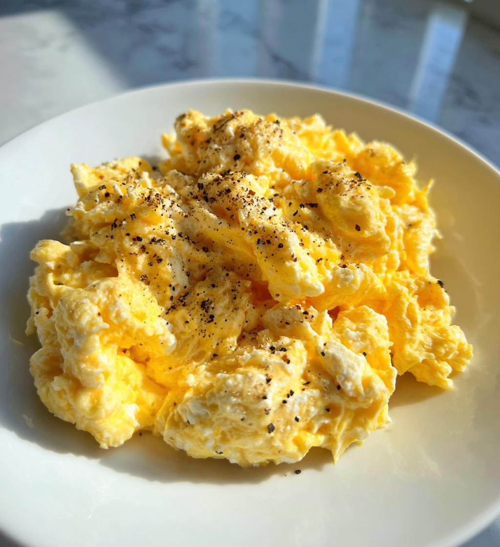 cottage cheese eggs scrambled - detail 1