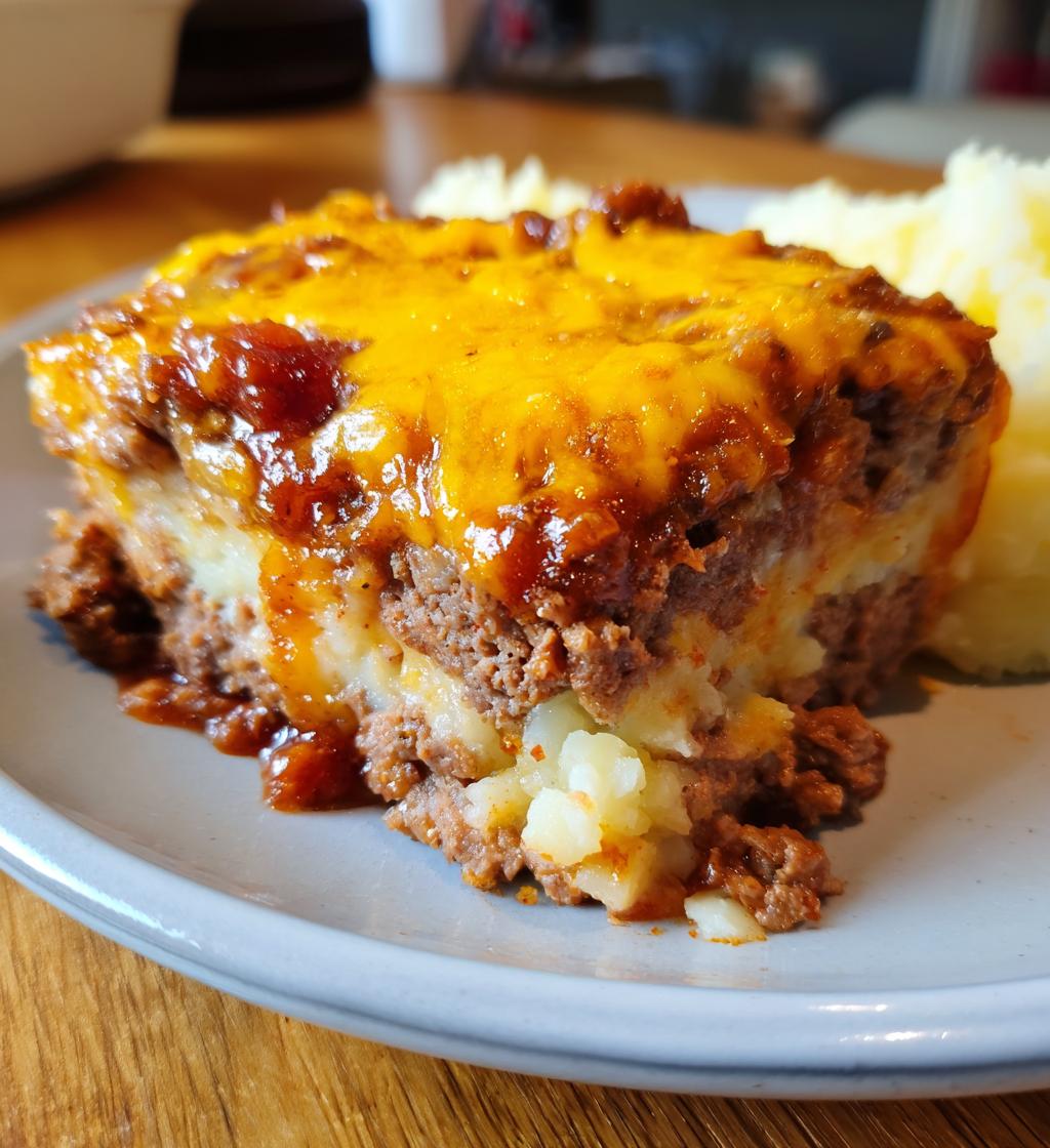 cowboy meatloaf and potato casserole