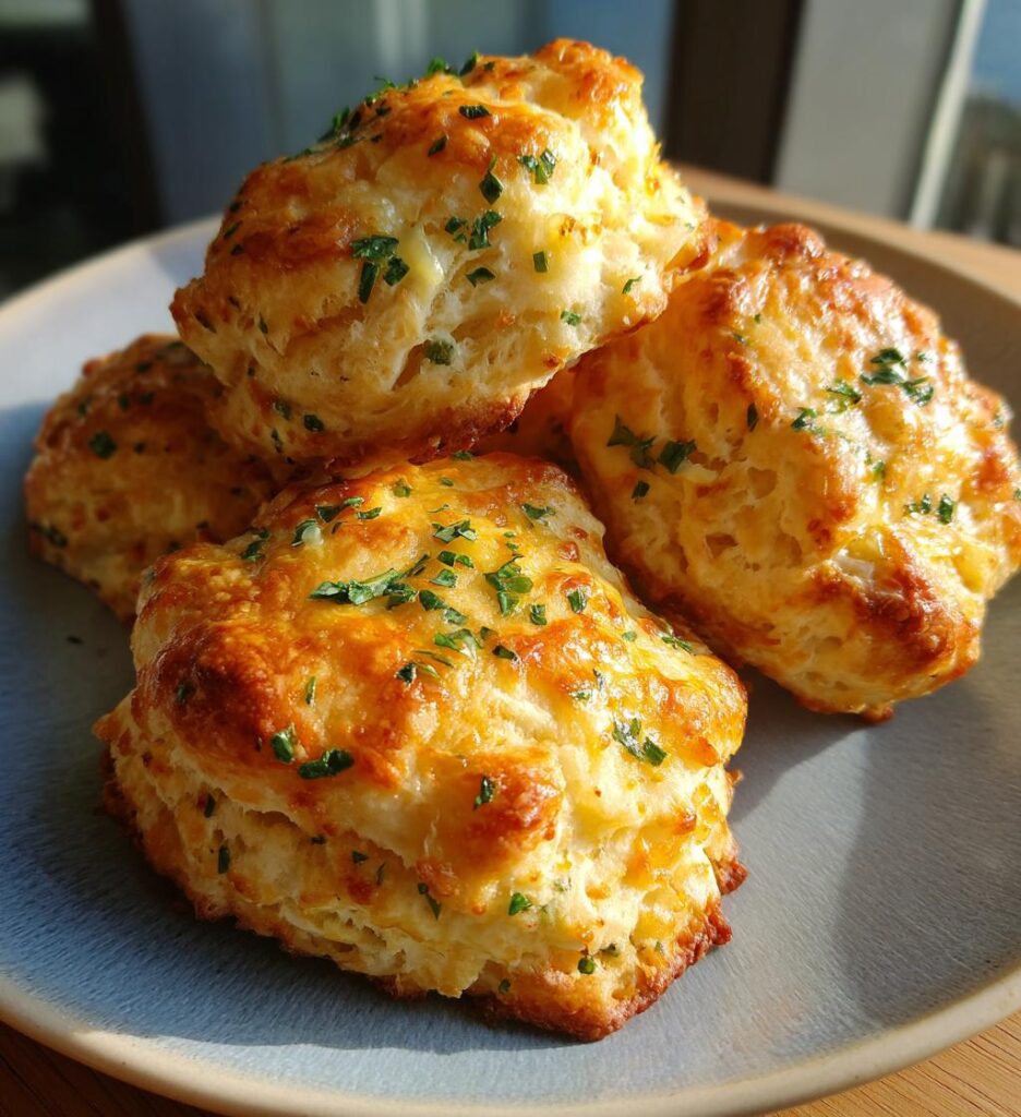 crab stuffed cheddar bay biscuits with lemon butter