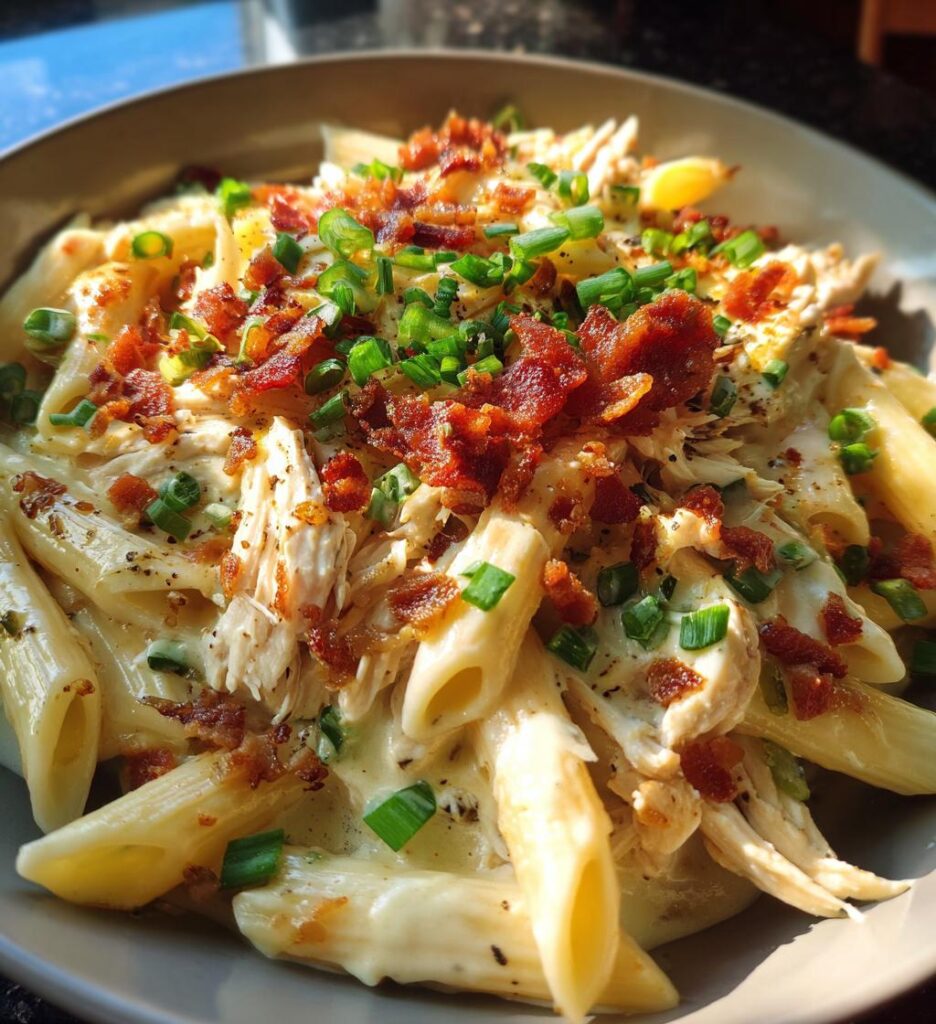 crack chicken penne