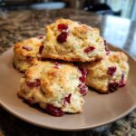 cranberry orange sour cream scones