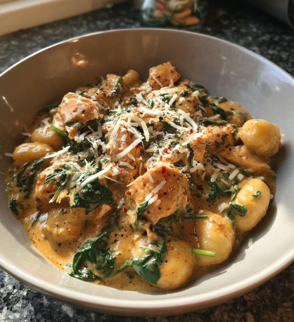 creamy chicken and gnocchi