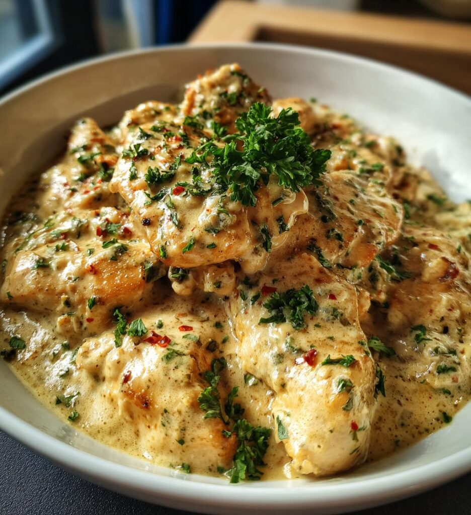 creamy garlic chicken