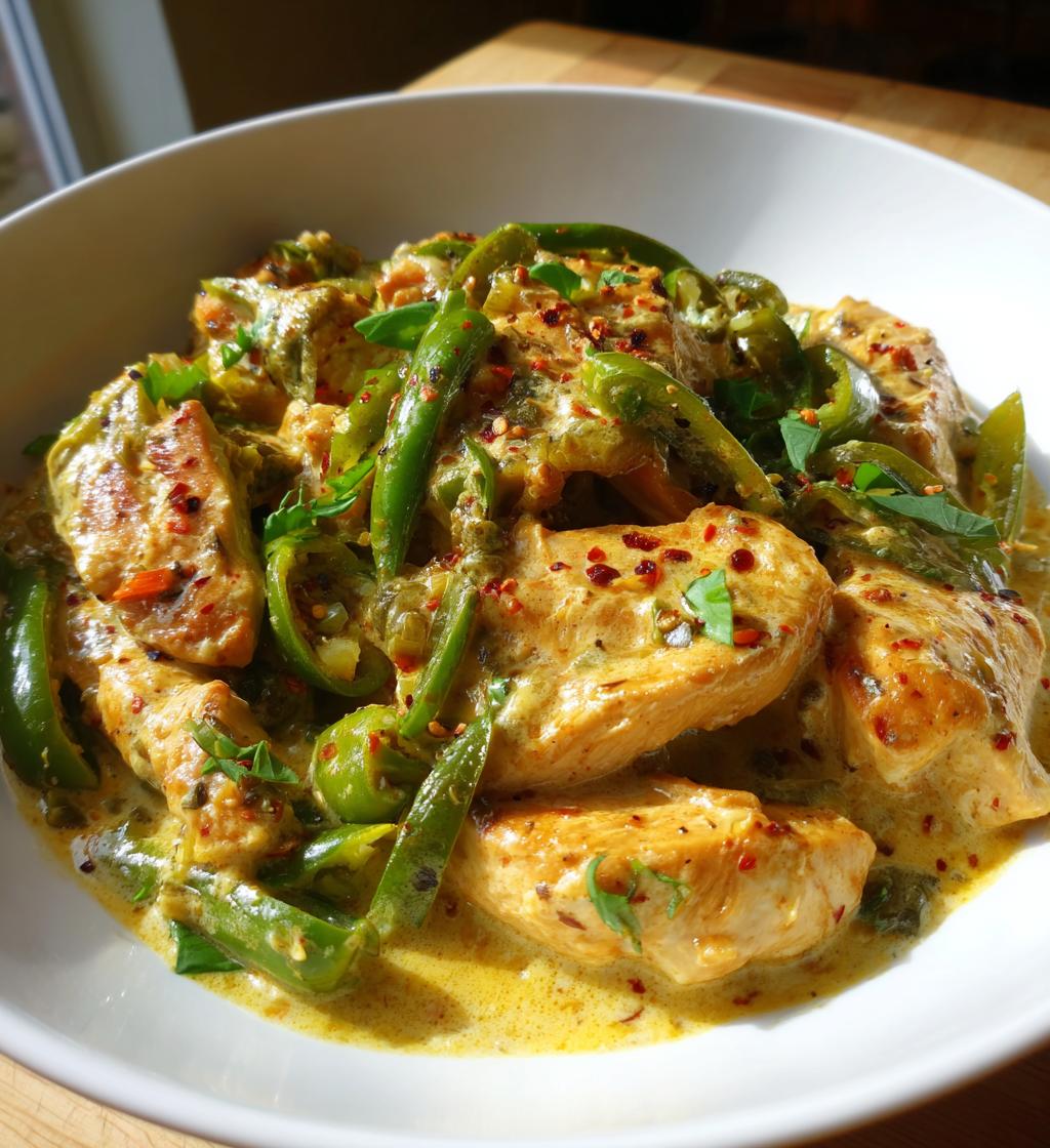 creamy pepperoncini chicken skillet - detail 1