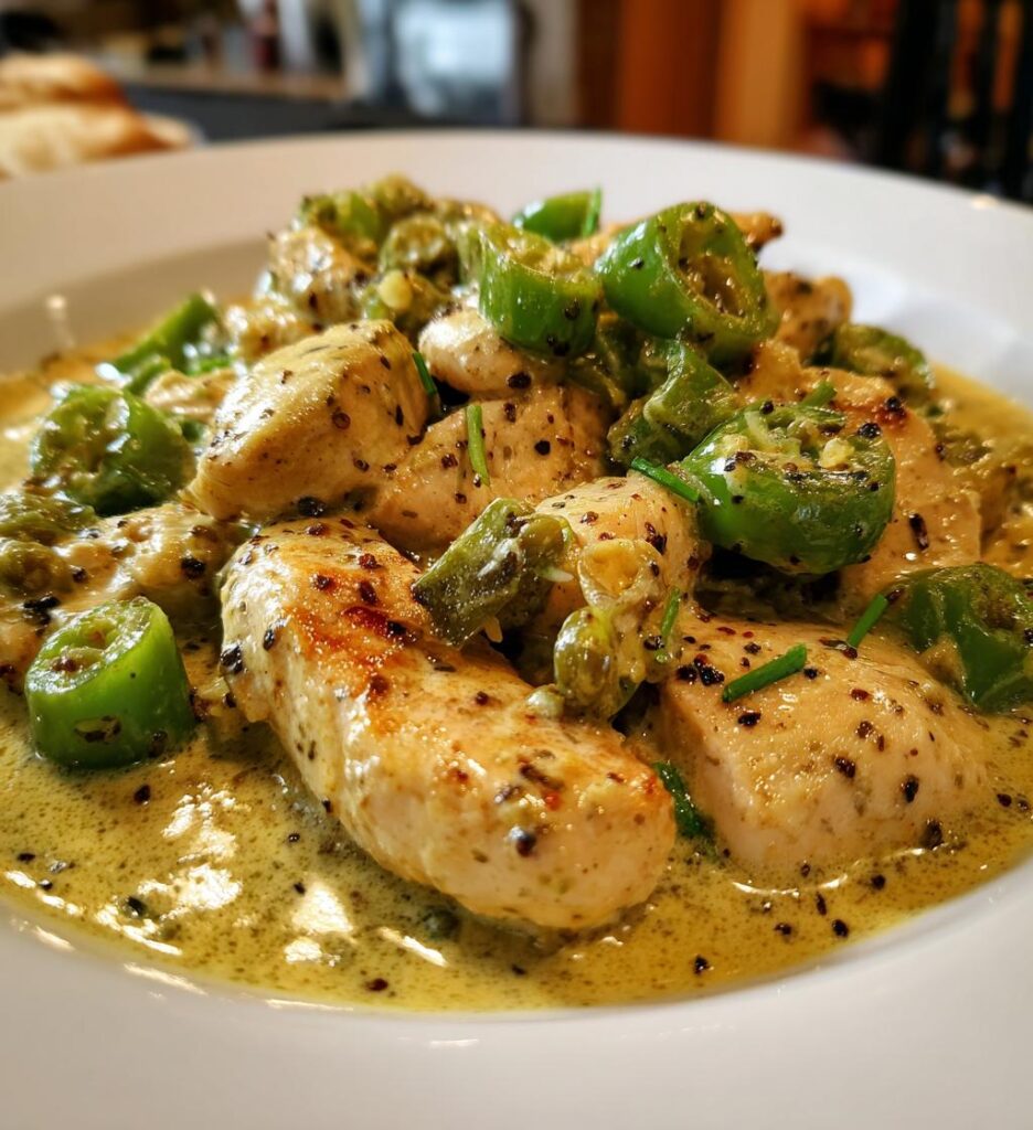 creamy pepperoncini chicken skillet