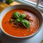 creamy roasted garlic tomato soup