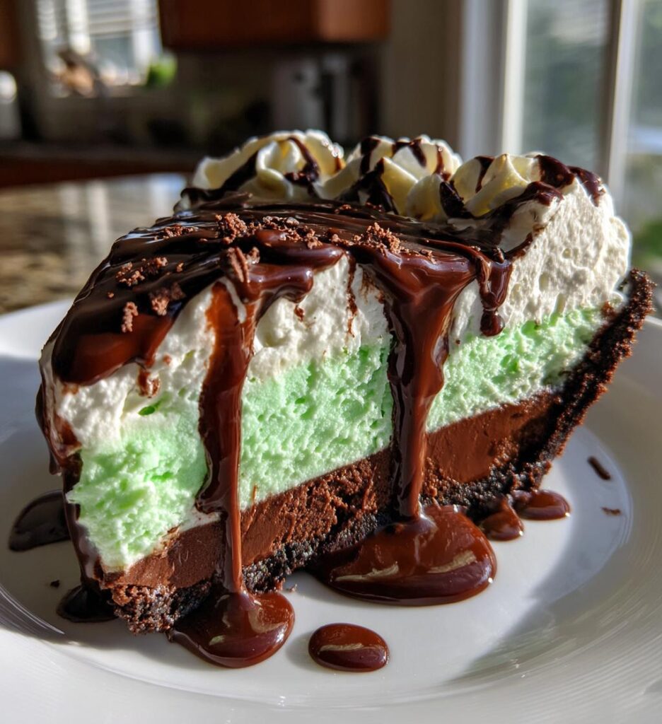 creme de menthe grasshopper pie