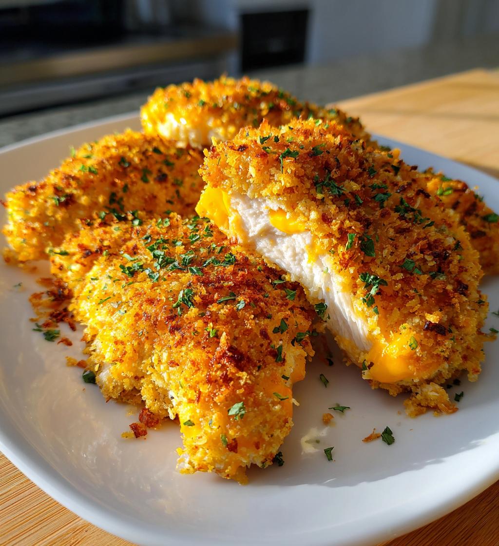 crispy cheddar chicken