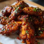 crispy glazed chicken wings