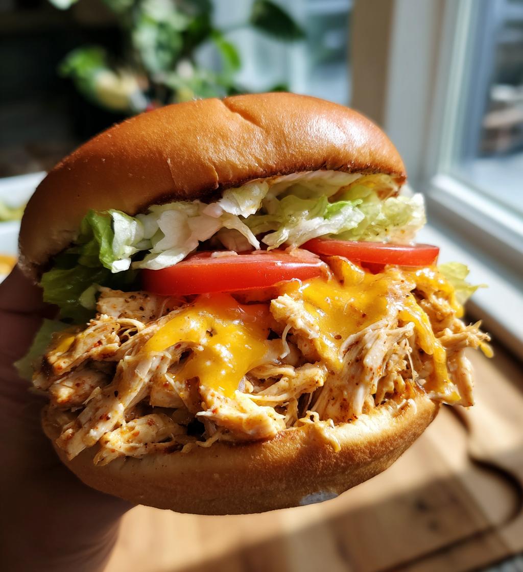 crock pot ranch chicken sandwiches - detail 1