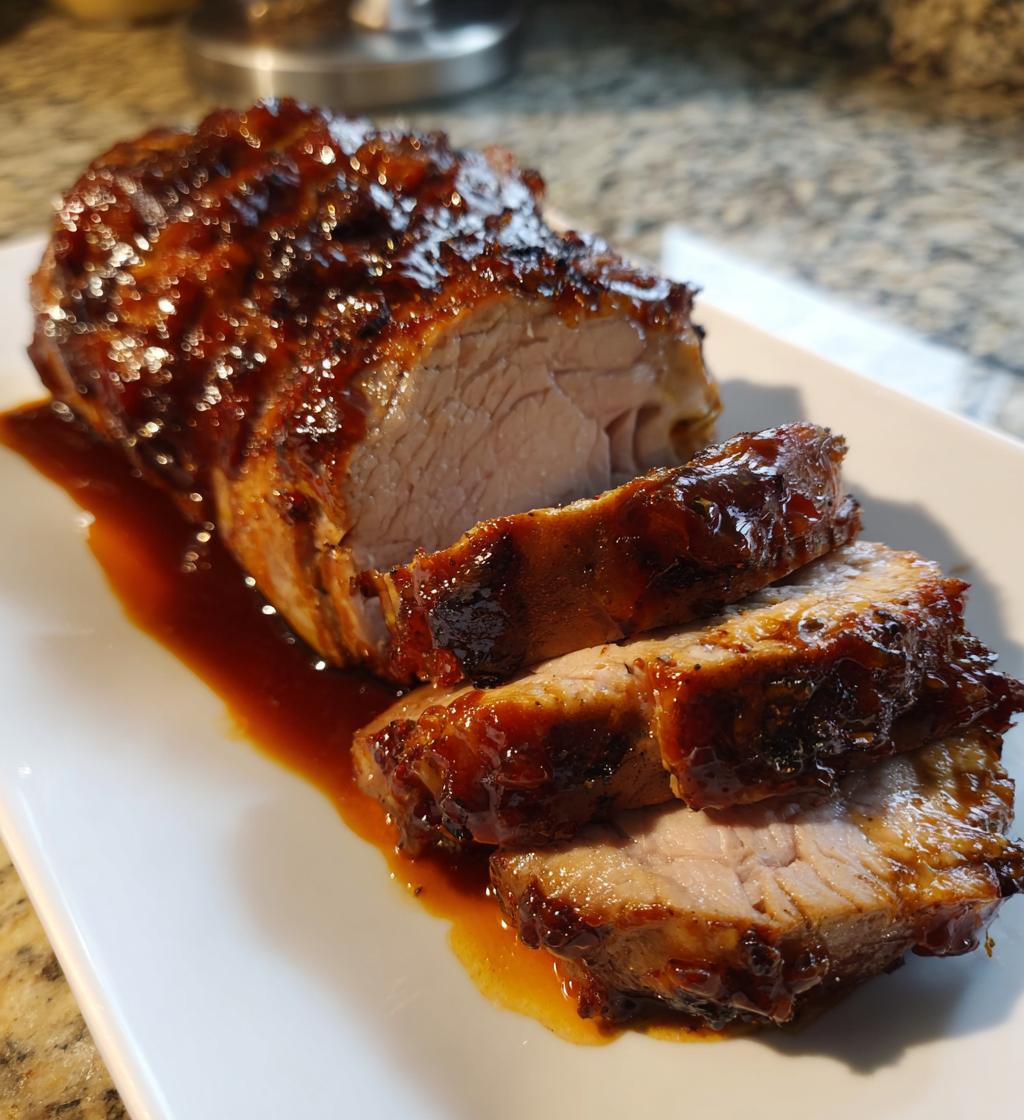 crockpot brown sugar balsamic glazed pork tenderloin