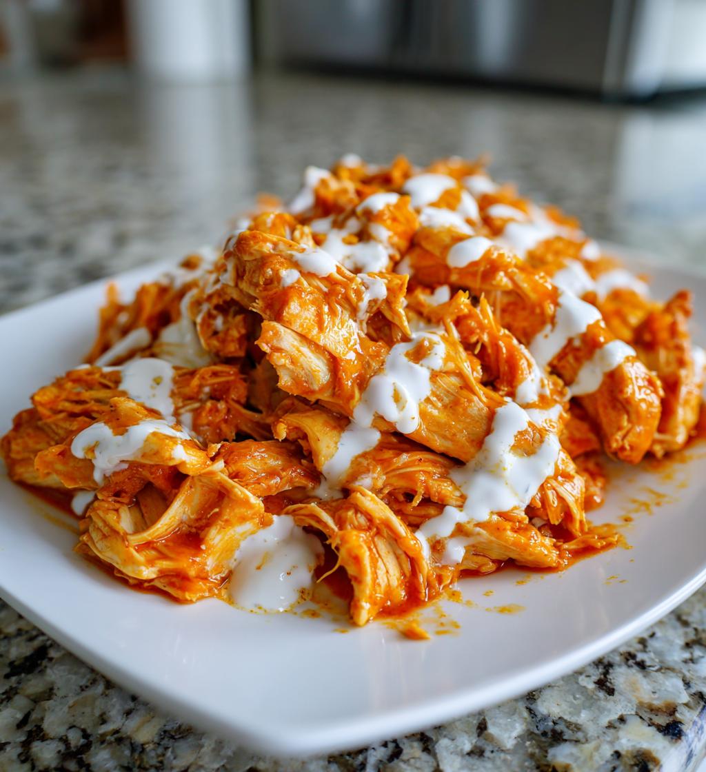 crockpot buffalo chicken - detail 1