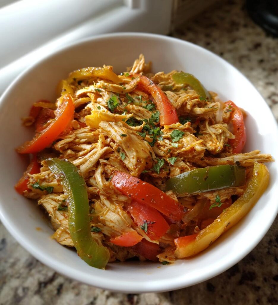 crockpot chicken fajitas