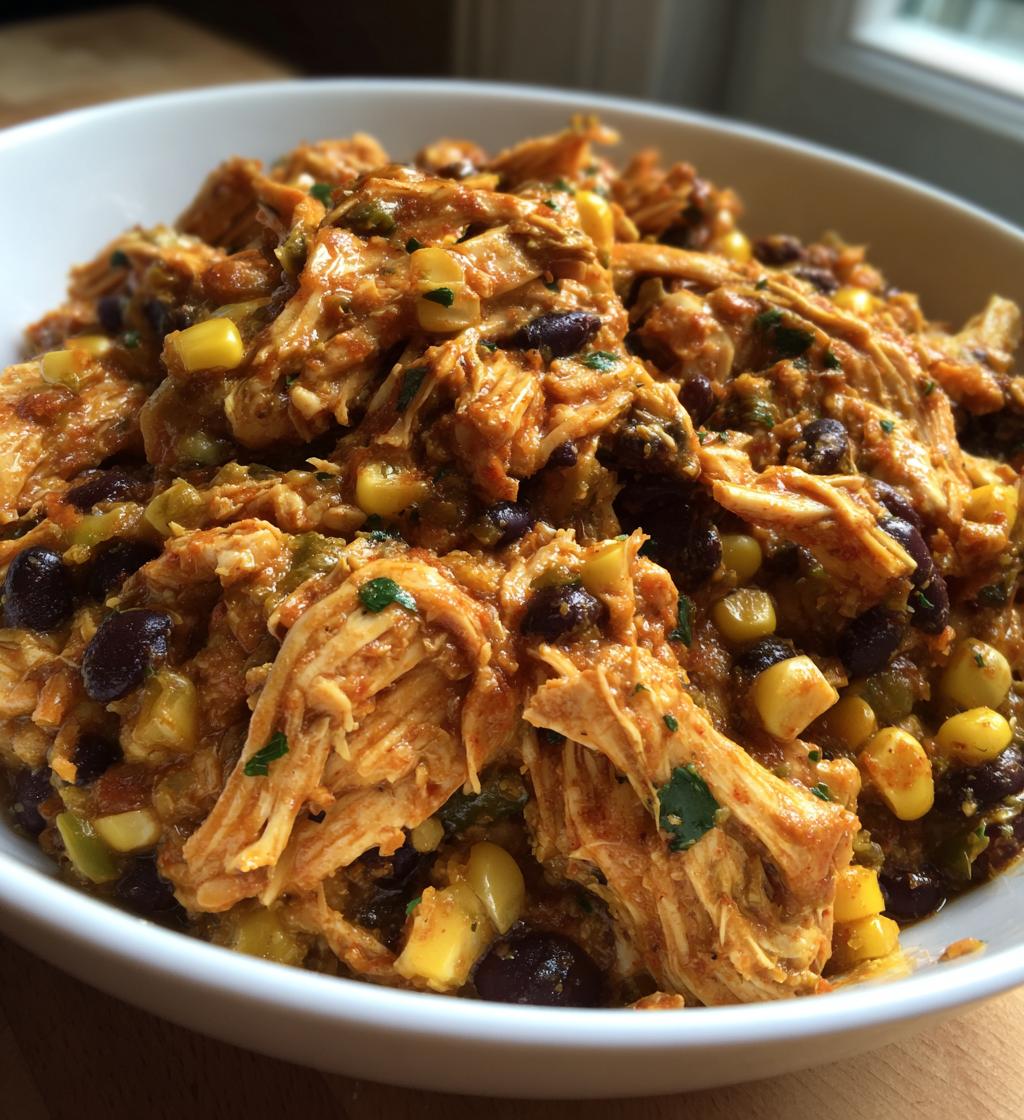 crockpot green chile chicken recipe - detail 1
