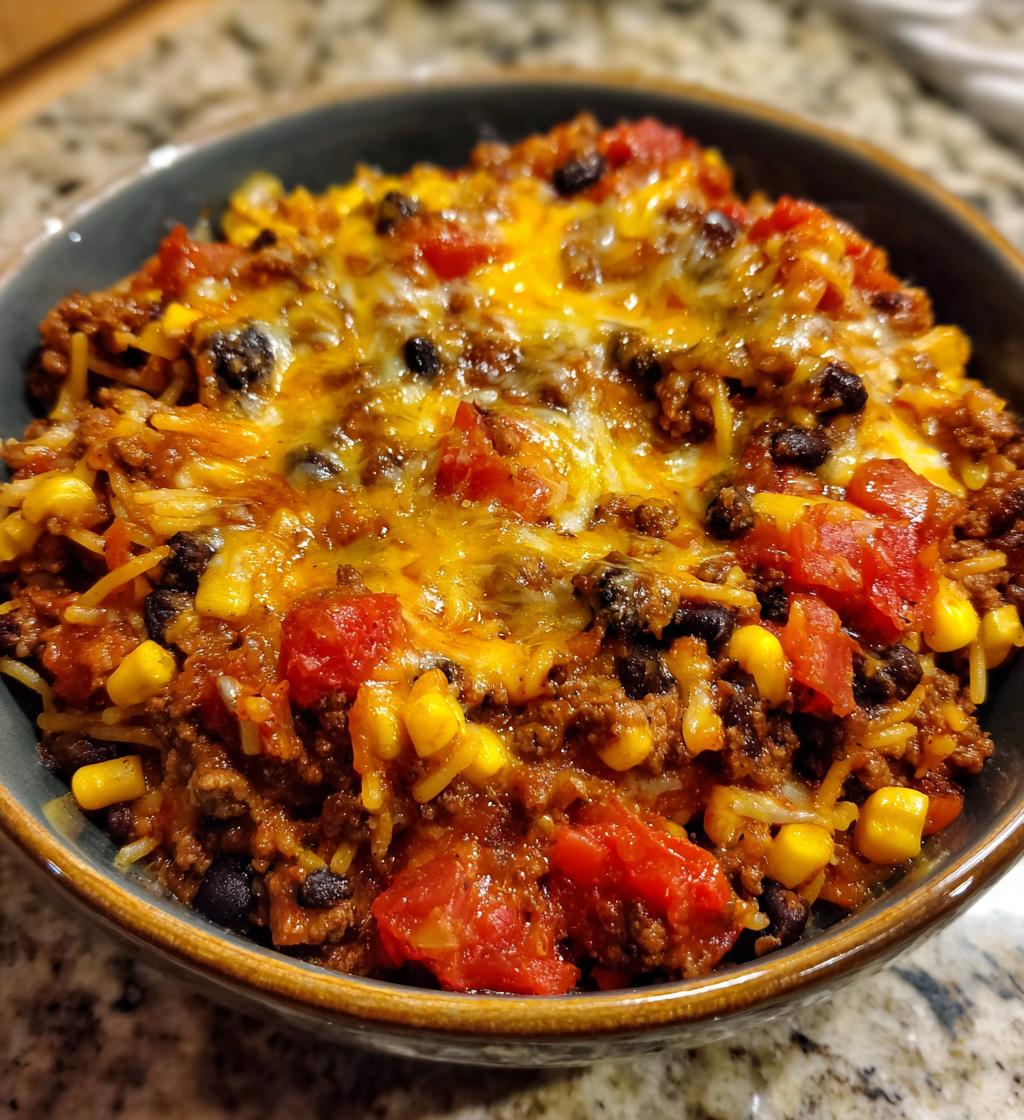 crockpot taco spaghetti