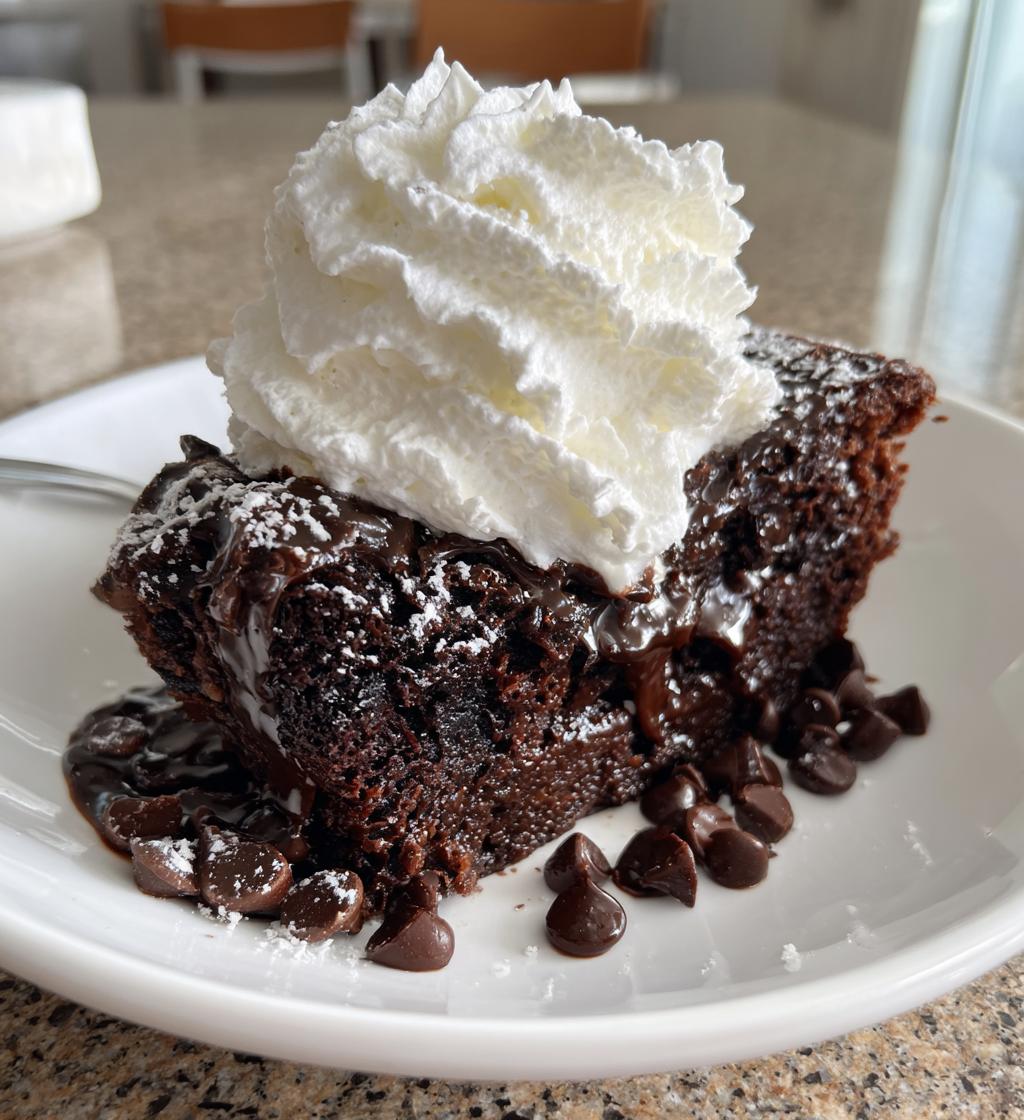 death by chocolate dump cake - detail 1