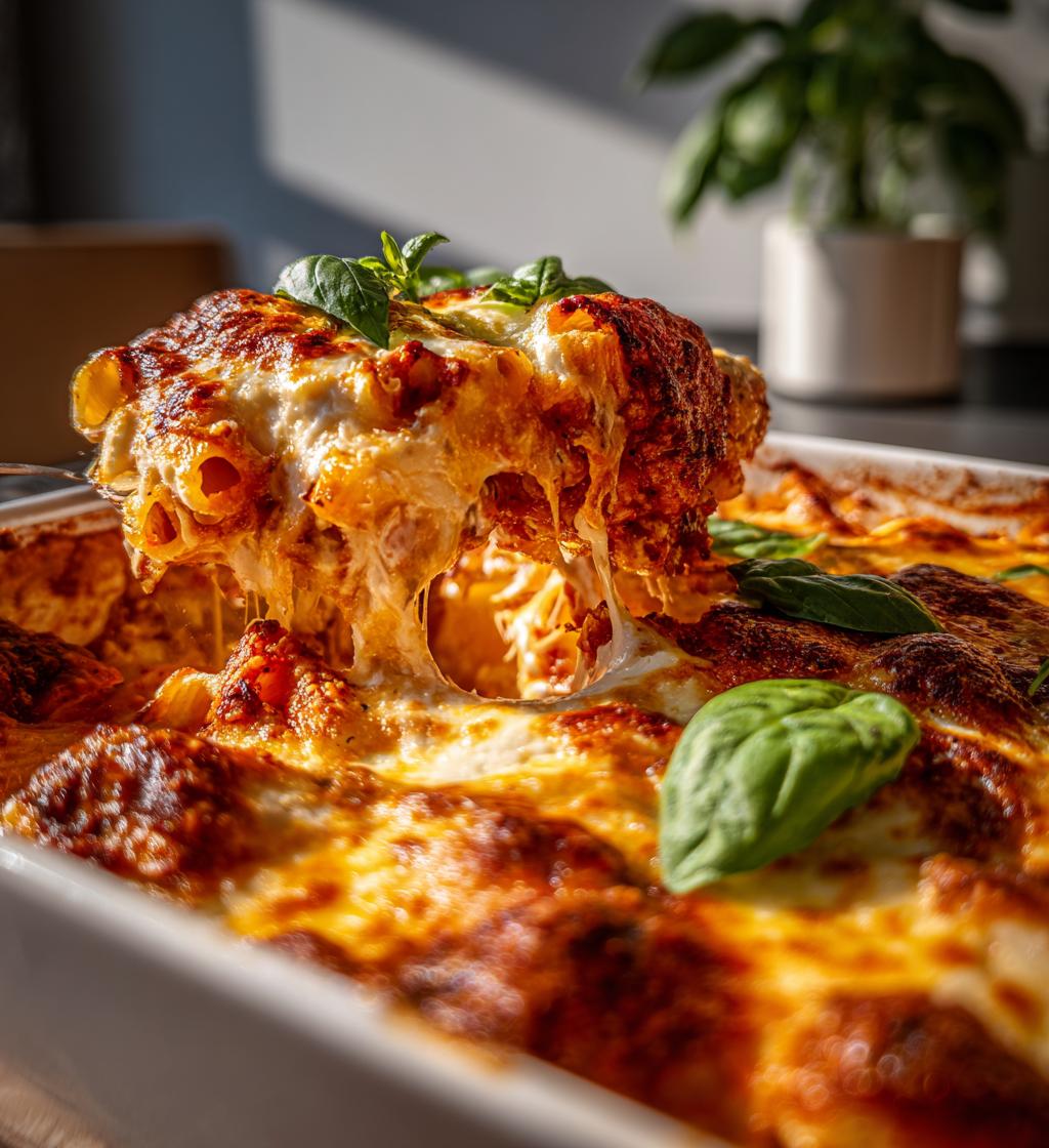 delicious meatless baked ziti