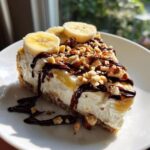 delightful no bake banana split cheesecake