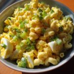 deviled egg macaroni pasta salad