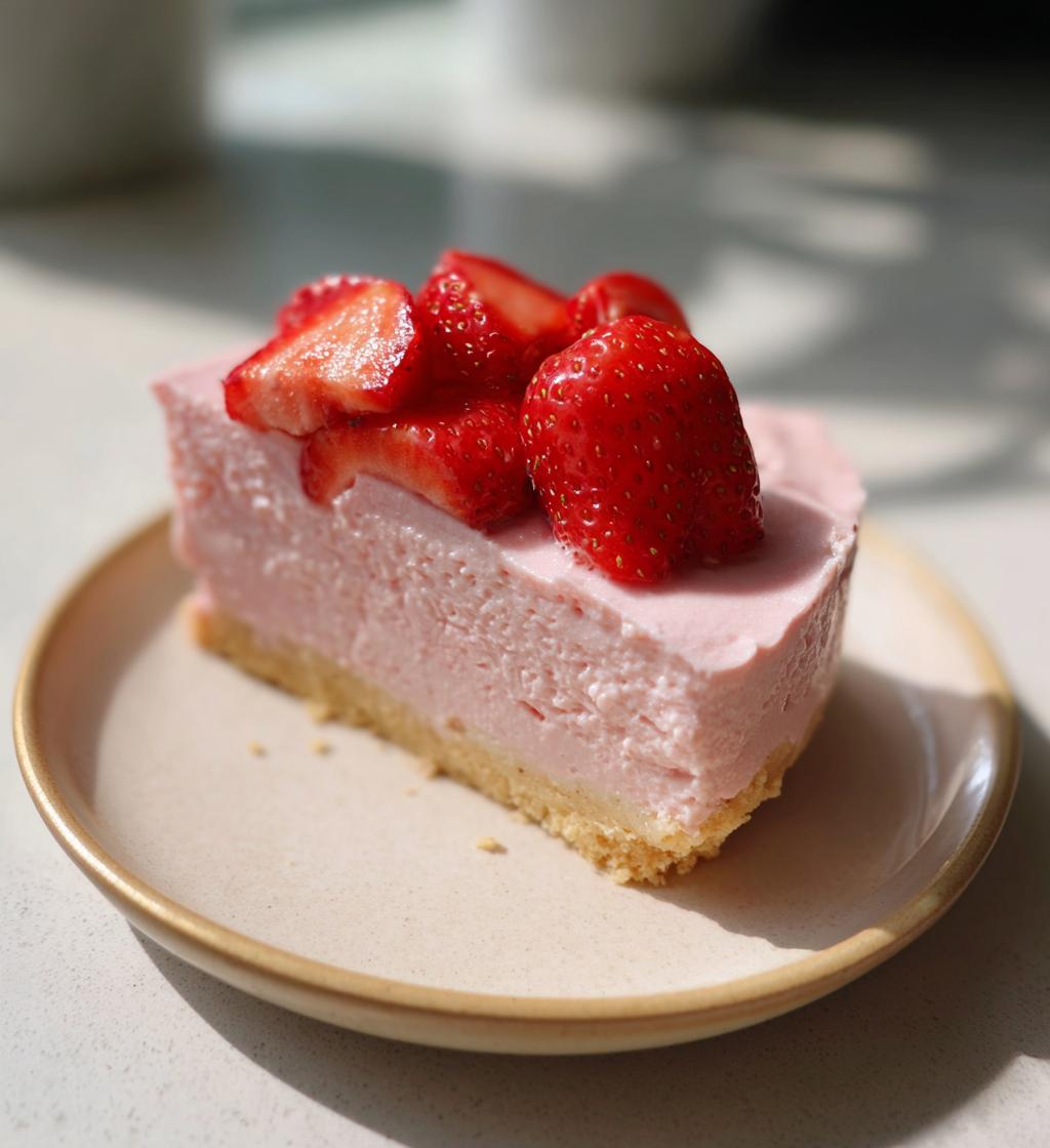 dreamy pinky delight strawberry cheesecake - detail 1
