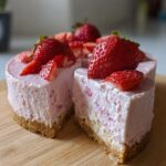 dreamy pinky delight strawberry cheesecake