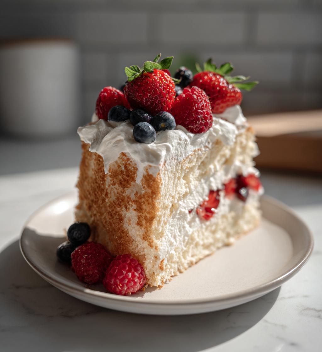 easter angel food cake - detail 1