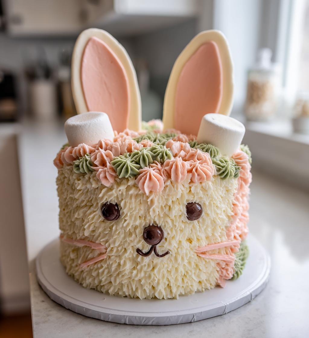 easter bunny cake - detail 1