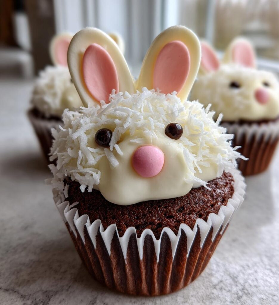 easter bunny cupcakes
