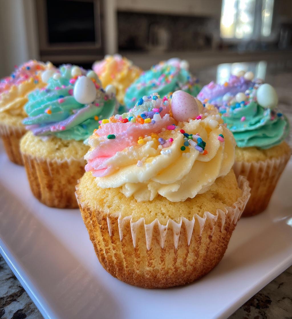 easter cupcakes