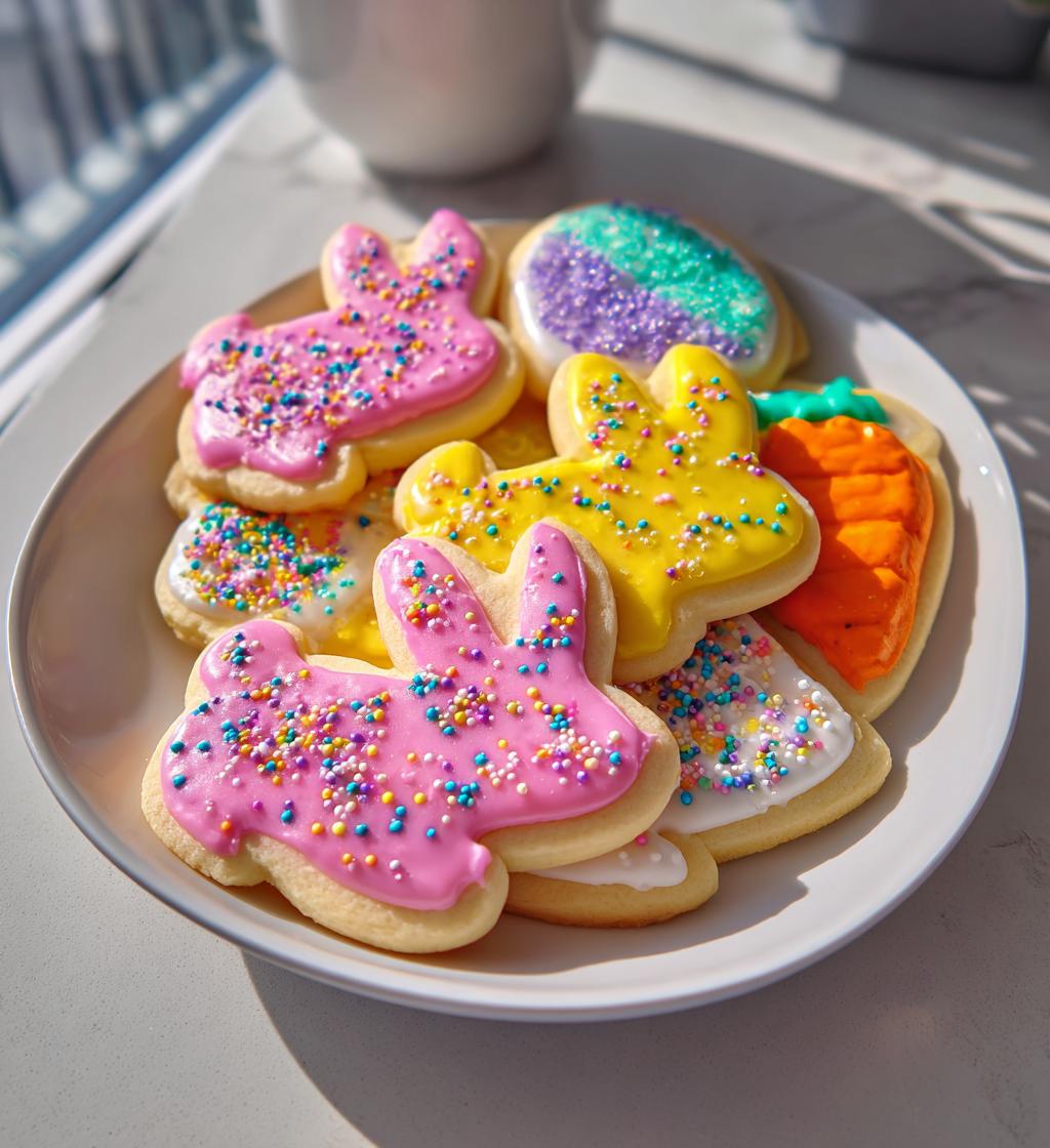 easter cutout cookies - detail 1